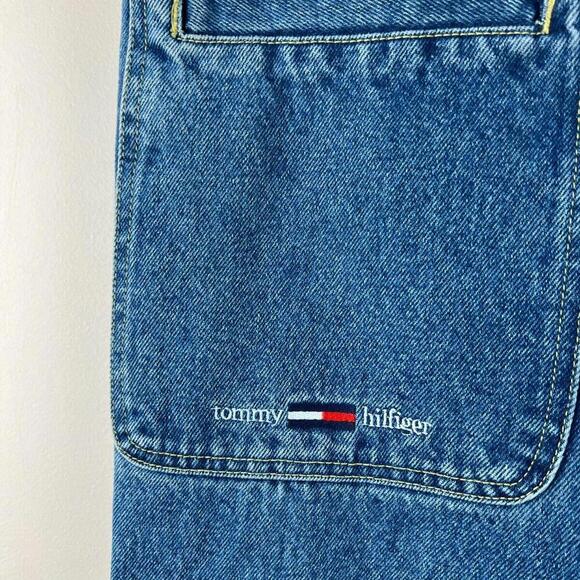 Y2k Tommy Hilfiger Baggy Jeans women's size 5 Vintage Jeans 28 waist - Picture 3 of 9